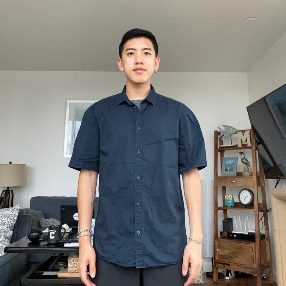 H&M NAVY SHIRT